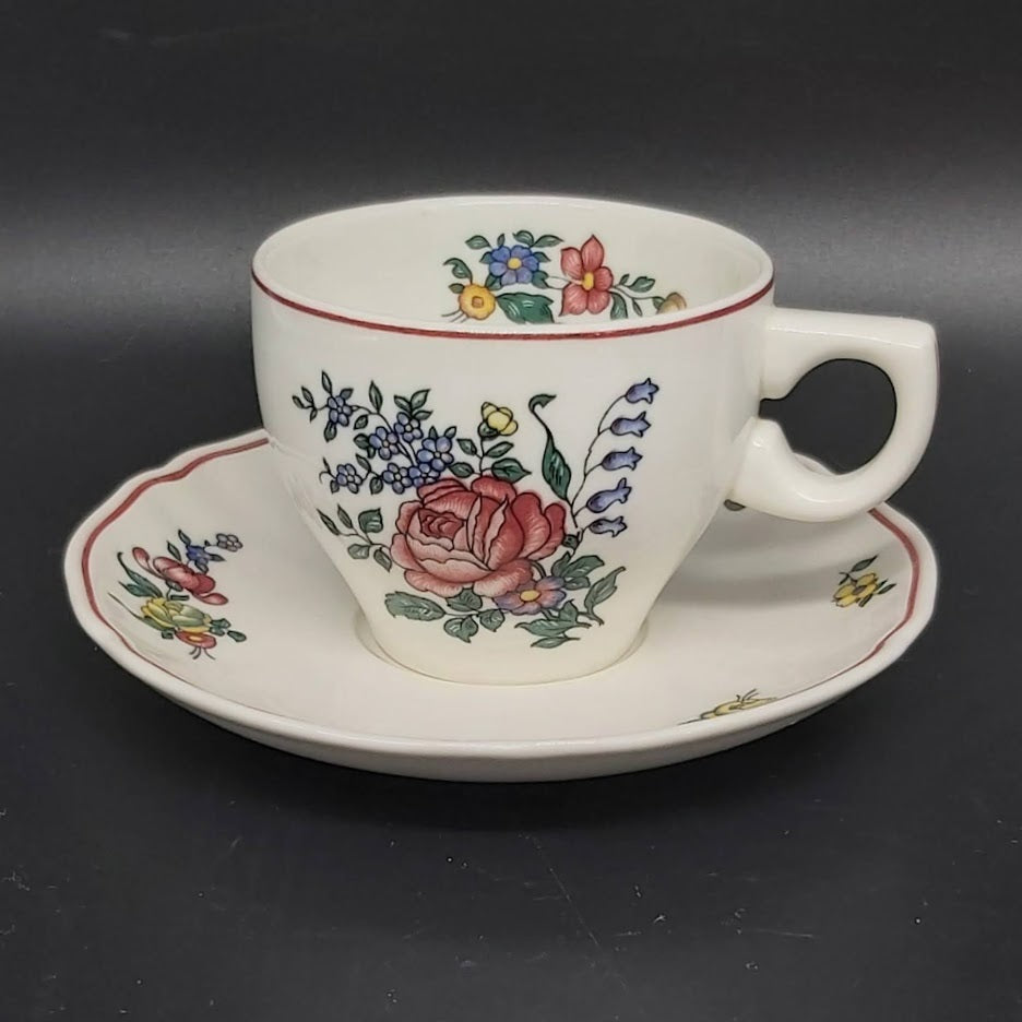 Villeroy & Boch Alsace: Kaffeetasse / Tasse mit Unterteller Rose Hotel Villeroy & Boch (7120943546505)