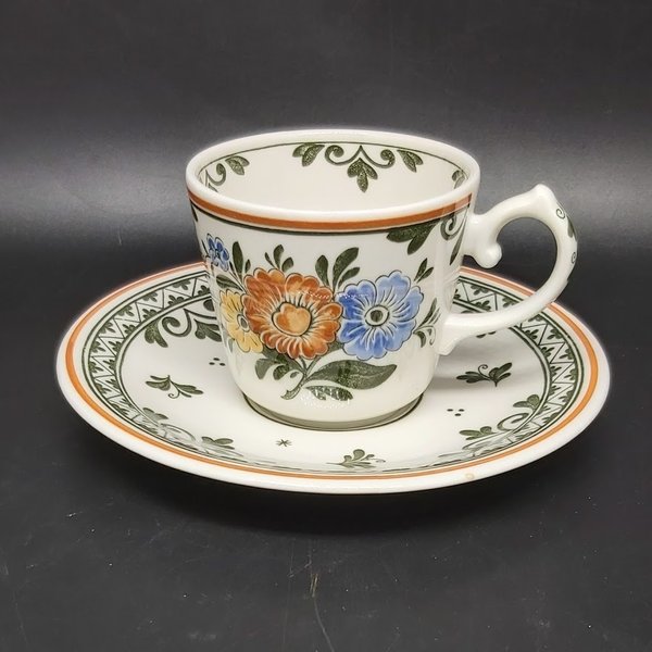 Villeroy & Boch Alt Amsterdam: Kaffeetasse / Tasse mit Unterteller Villeroy & Boch (7120749494409)