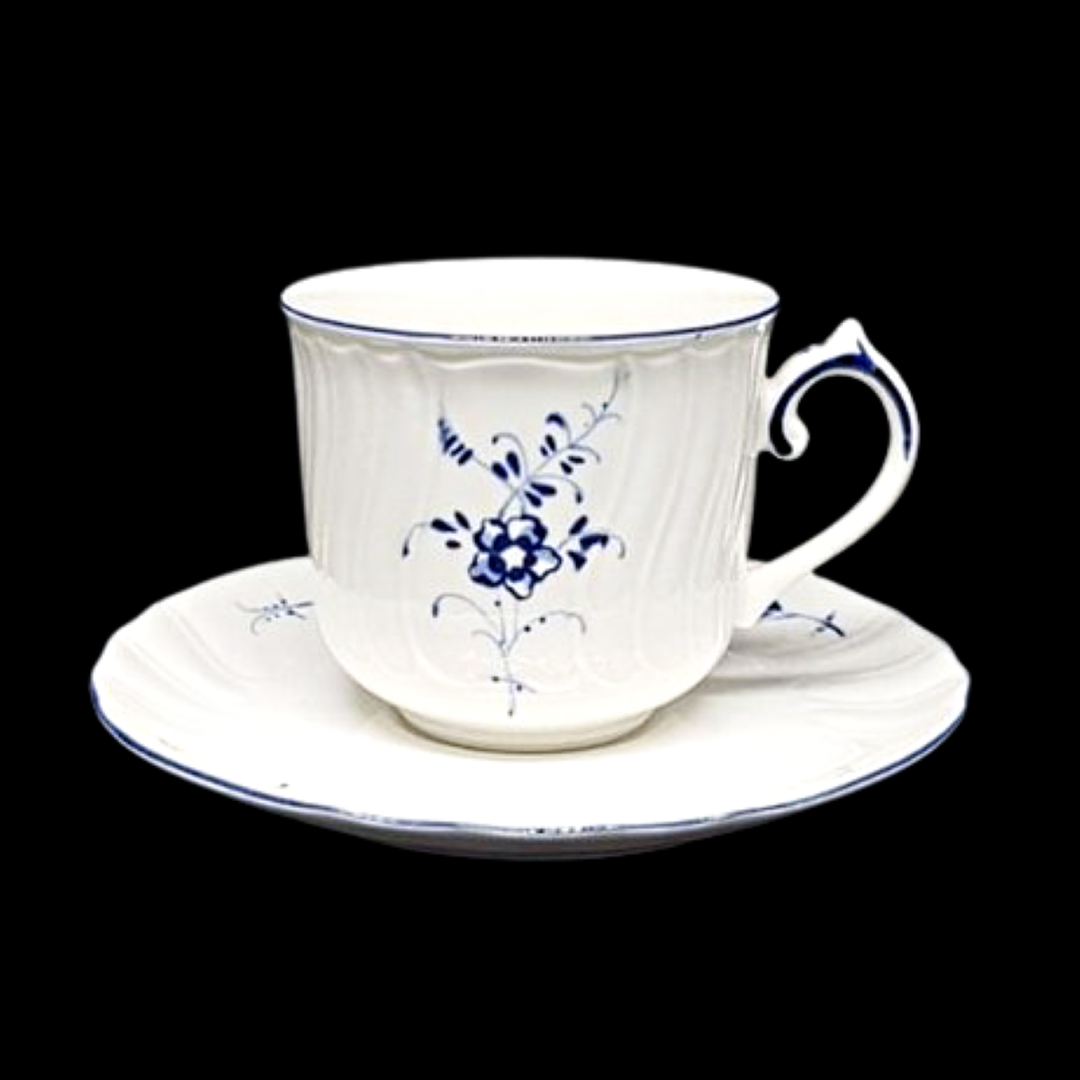 Villeroy & Boch Vieux Luxembourg / Alt Luxemburg: Mokkatasse mit Unterteller Villeroy & Boch (7120747200649)