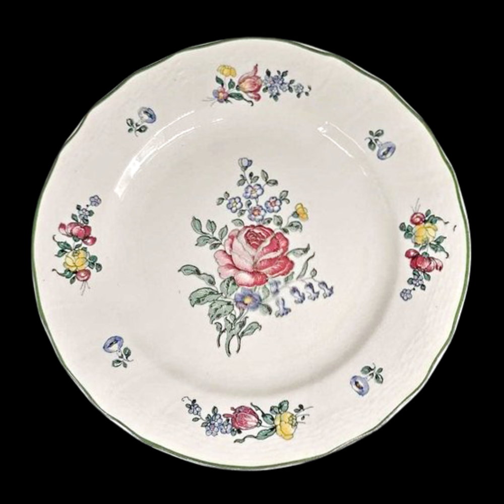 Villeroy & Boch Alt Strassburg: 5 Kuchenteller / Frühstücksteller - alter Stempel Villeroy & Boch (7120866640009)