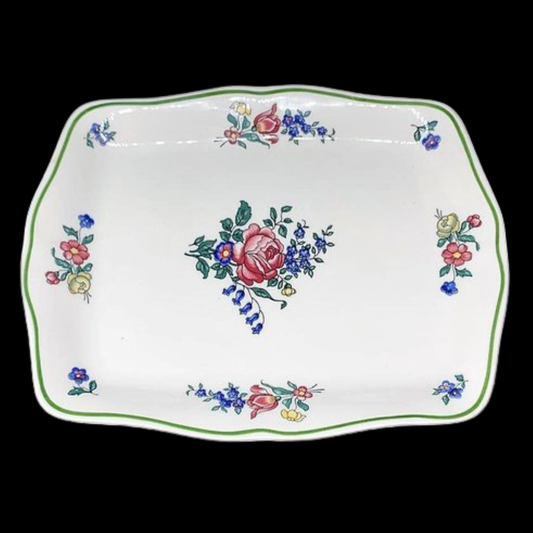 Villeroy & Boch Alt Strassburg: Butterplatte / Wurstplatte / Platte 20 cm Rose Villeroy & Boch (7120771547273)