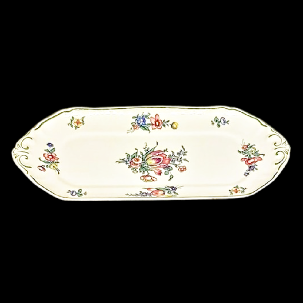 Villeroy & Boch Alt Strassburg: Königskuchenplatte / Stollenplatte Tulpe Villeroy & Boch (7120867065993)