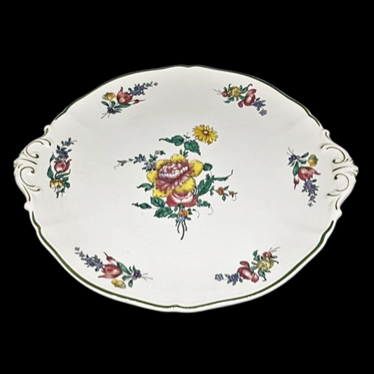 Villeroy & Boch Alt Strassburg: Kuchenplatte / Tortenplatte mit Griffen (Glasurfehler) Villeroy & Boch (7121012916361)