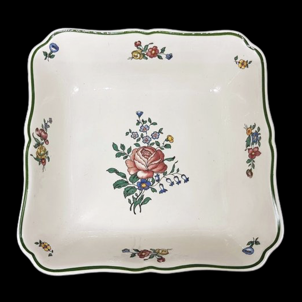 Villeroy & Boch Alt Strassburg: Schüssel, quadratisch - 22 x 22 cm Rose (neuer Stempel) Porzellanladen.online (7120821846153)