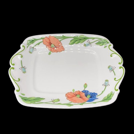 Villeroy & Boch Amapola: Butterplatte / Wurstplatte / Platte Villeroy & Boch (7120775053449)