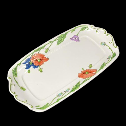 Villeroy & Boch Amapola: Königskuchenplatte / Stollenplatte / Kuchenplatte Villeroy & Boch (7120775086217)