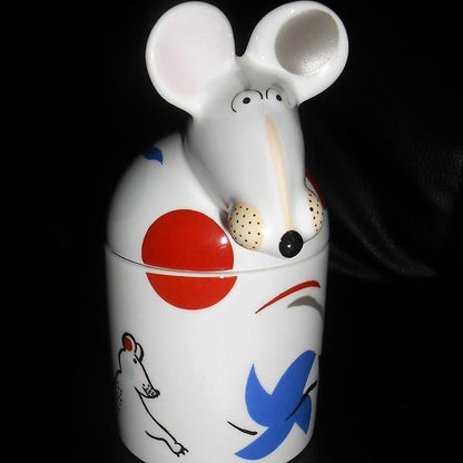 Villeroy & Boch Animal Park: Marmeladedose Jam Mouse / Deckeldose Maus Villeroy & Boch (7120860348553)