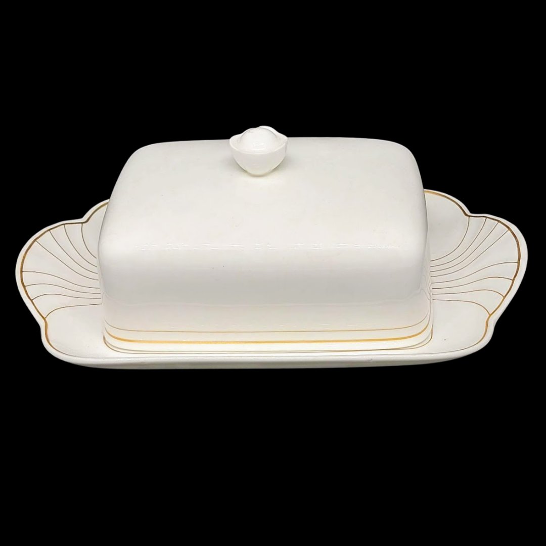 Villeroy & Boch Arco gold: Butterdose, zweiteilig (siehe Beschreibung) Villeroy & Boch (7121098178697)