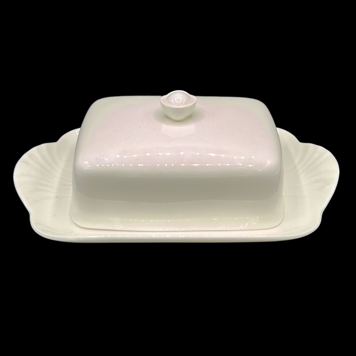 Villeroy & Boch Arco Weiss: Butterdose, zweiteilig - neuwertig (8372730167620)