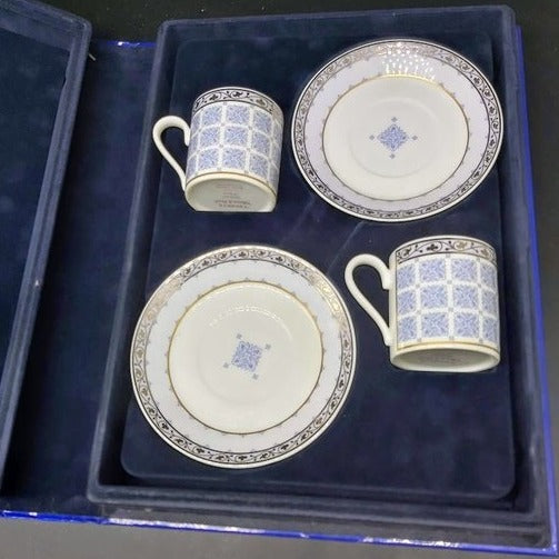 Villeroy & Boch Azurea: 2 Mokkatassen mit Unterteller in Geschenkverpackg Villeroy & Boch (7120939614345)