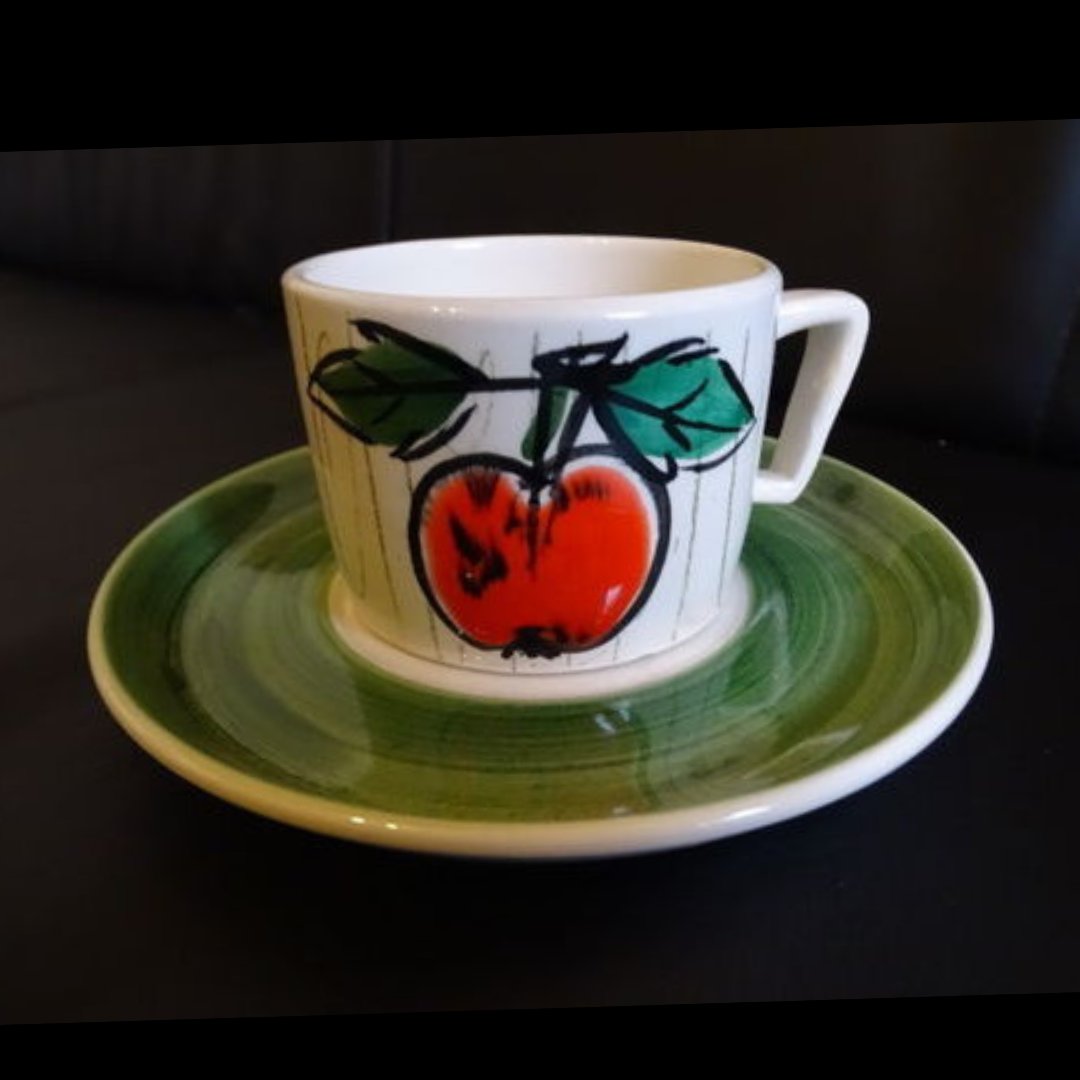Villeroy & Boch Gallo Barock Apfel: Kaffeetasse / Tasse mit Unterteller Villeroy & Boch (7120908255369)