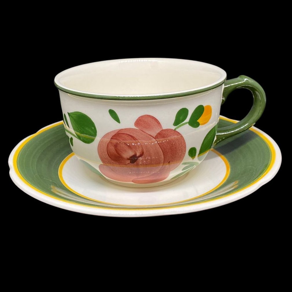 Villeroy & Boch Bauernblume: Jumbotasse / Cappuccinotasse mit Unterteller Villeroy & Boch (7120773251209)