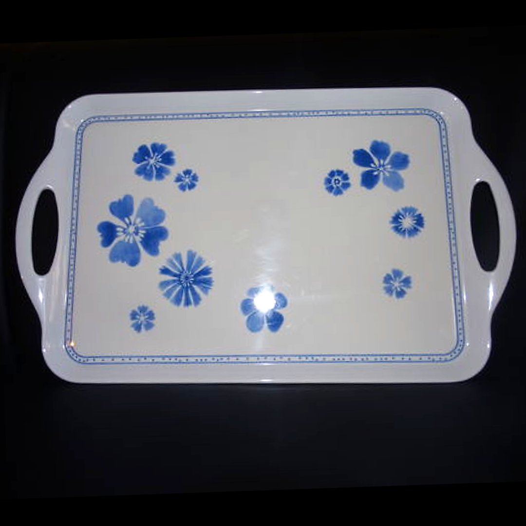 Villeroy & Boch Farmhouse Touch Blueflowers: Tablett Villeroy & Boch (7120724492425)