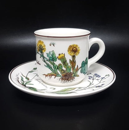 Villeroy & Boch Botanica: Kaffeetasse / Tasse mit Unterteller - gebraucht Villeroy & Boch (7120784785545)