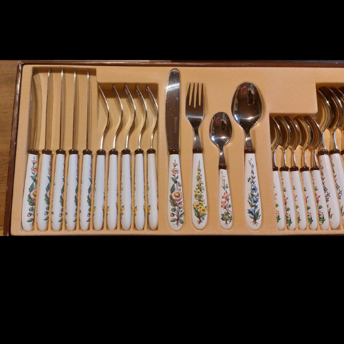 Villeroy & Boch Botanica: Besteck mit 24 Teilen (Messer, Gabel, Löffel, Kaffeelöffel) - neu Villeroy & Boch (7121021632649)