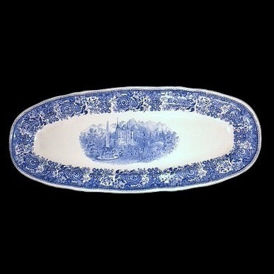 Villeroy & Boch Burgenland blau: Fischplatte / Karpfenplatte / Platte XXL (kleine Macke am Rand) Villeroy & Boch (7120901865609)