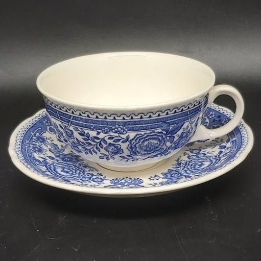 Villeroy & Boch Burgenland blau: Teetasse klein / Tasse mit Unterteller Villeroy & Boch (7120678224009)