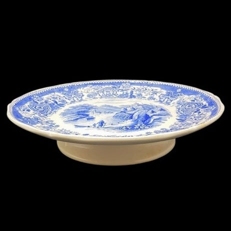 Villeroy & Boch Burgenland blau: Teller auf Fuß / Gebäckteller / Anbietteller Villeroy & Boch (7120993222793)