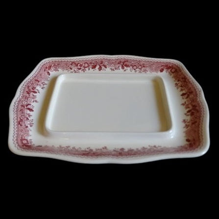 Villeroy &amp; Boch Burgenland rot: Butterdose Unterteil / Butterdosenunterteil Villeroy & Boch (7120903504009)