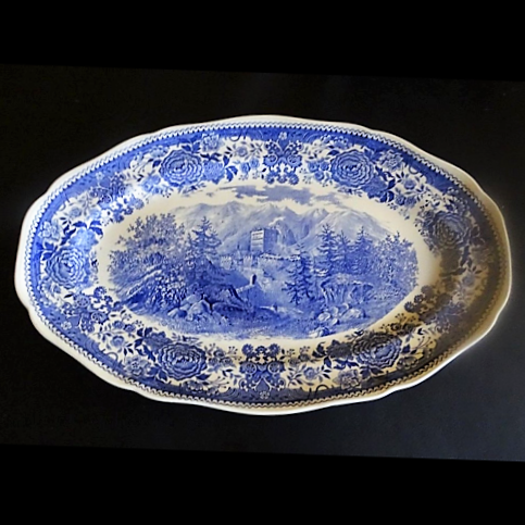 Villeroy & Boch Burgenland blau: Fleischplatte / Platte - ca 33 cm Villeroy & Boch (7120681730185)