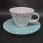 Villeroy & Boch Caffé Club Floral: Kaffeetasse mit Unterteller, türkis / peppermint - neuw Villeroy & Boch (7120706797705)
