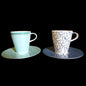 Villeroy & Boch Caffe Club: 2 Kaffeetassen / Tassen mit Unterteller Villeroy & Boch (7120731734153)