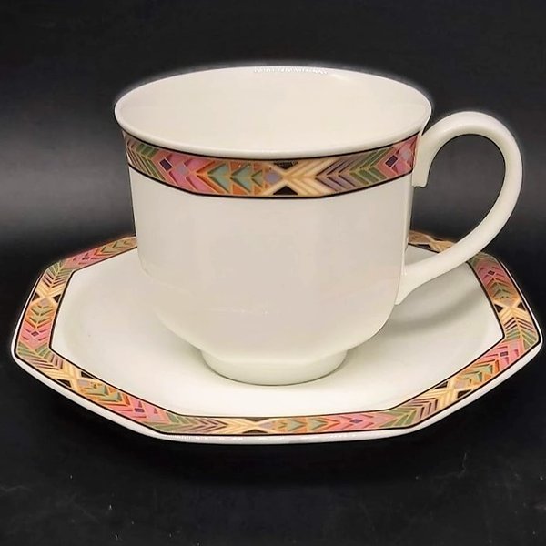 Villeroy & Boch Cheyenne: Kaffeetasse / Tasse mit Unterteller Villeroy & Boch (7120856318089)