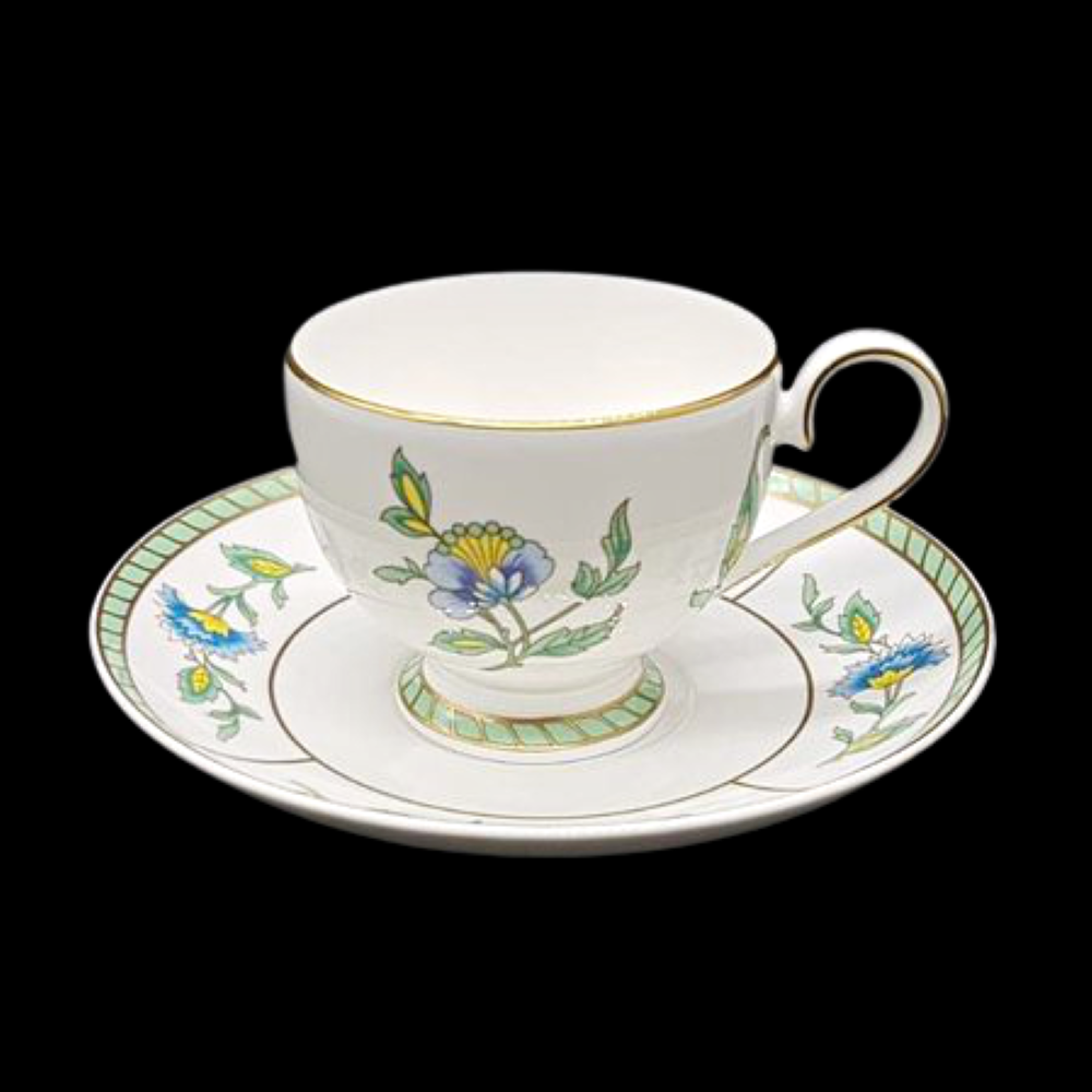 Villeroy & Boch Columbia: Kaffeetasse / Tasse mit Unterteller Villeroy & Boch (7120973987977)