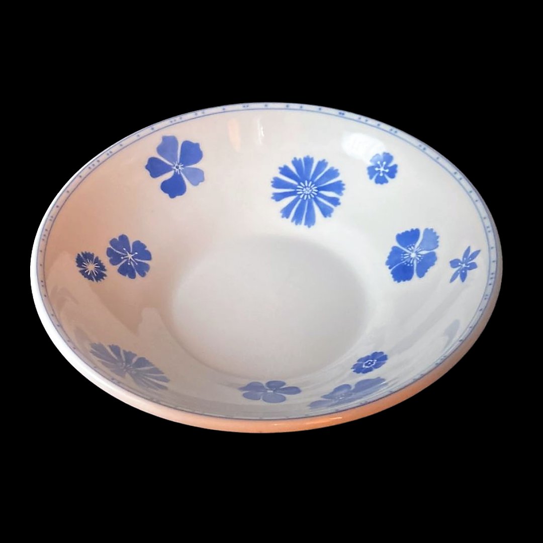 Villeroy & Boch Farmhouse Touch Blueflowers: Salatteller / Salatschale Villeroy & Boch (7120708075657)