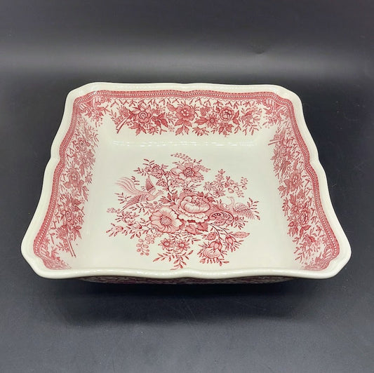 Villeroy & Boch Fasan rot: Schüssel / viereckige Servierschüssel 18 cm Villeroy & Boch (7120736026761)