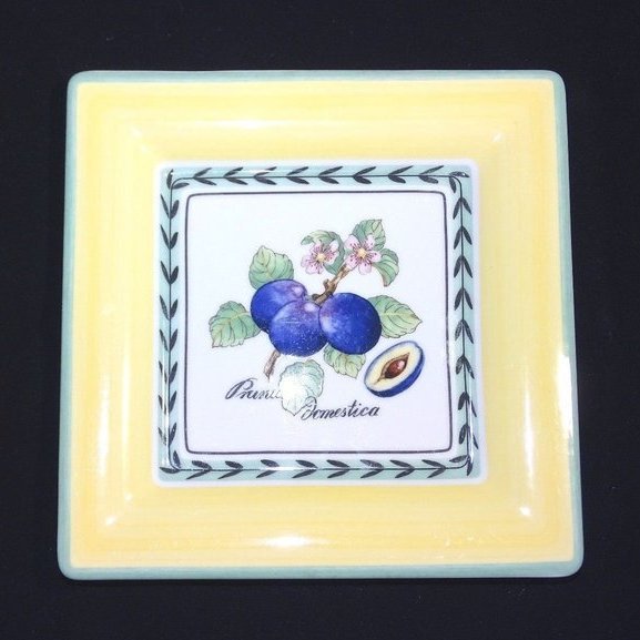 Villeroy & Boch French Garden: quadrat. Kuchenteller / Frühstücksteller Valence Porzellanladen.online (7120754016393)