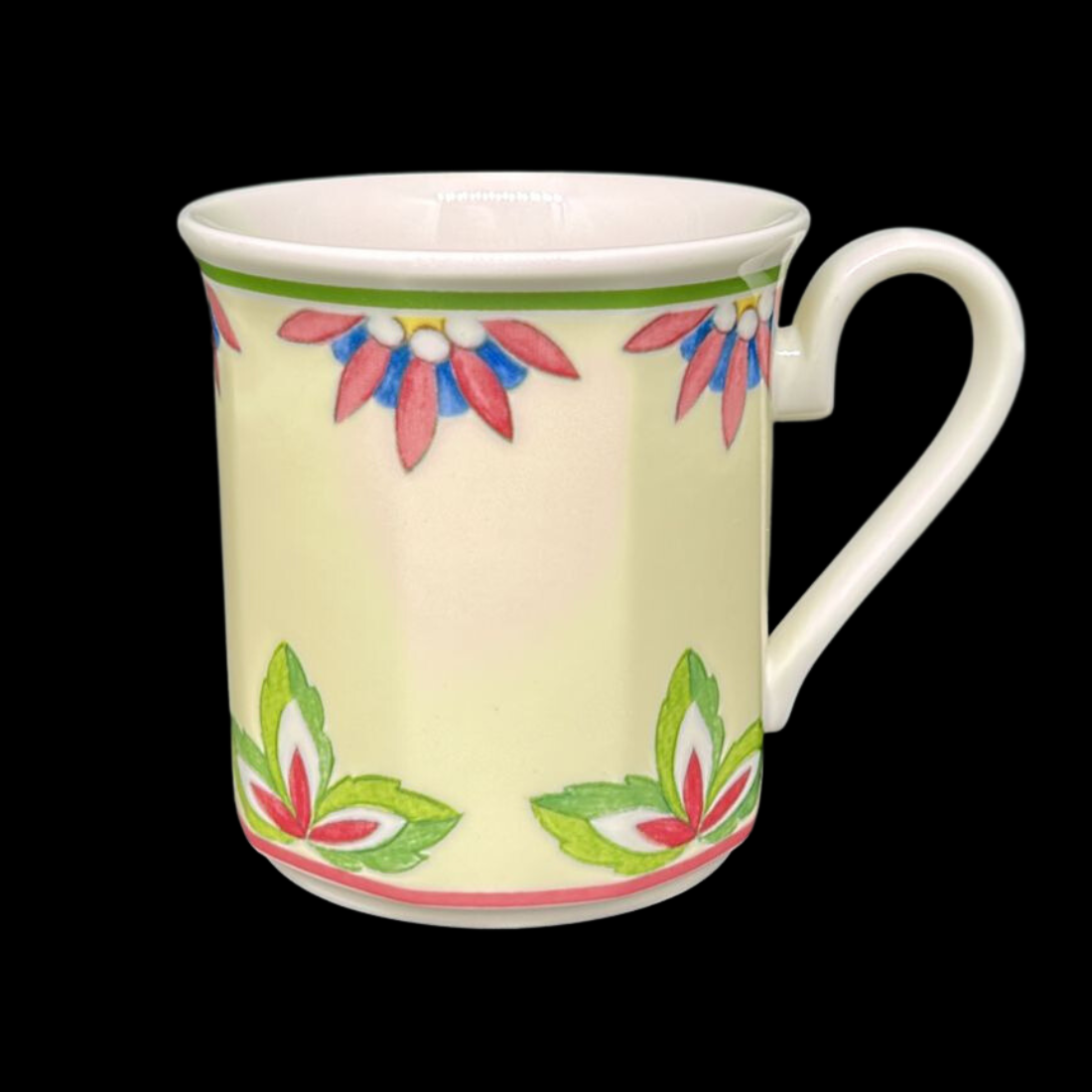 Villeroy & Boch Fiorita: Kaffeebecher / Henkelbecher / hohe Kaffeetasse (8486622429508)