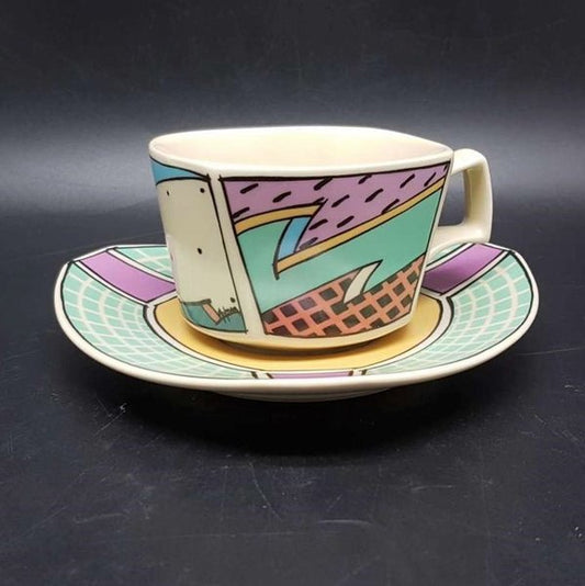 Rosenthal Flash One (Studio line): Kaffeetasse / Tasse mit Unterteller Rosenthal (7120837116041)