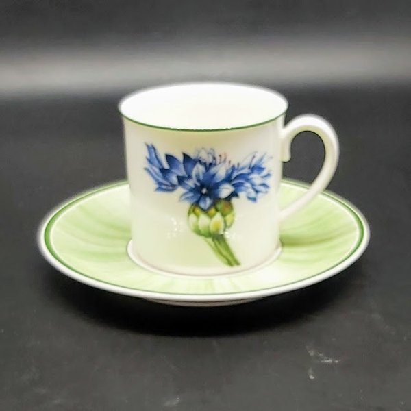 Villeroy & Boch Flora: Kaffeetasse / Tasse mit Unterteller - Bleuet Villeroy & Boch (7120982638729)