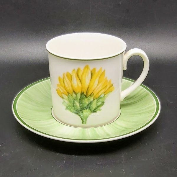 Villeroy & Boch Flora: Kaffeetasse / Tasse mit Unterteller - Tournesol Villeroy & Boch (7120982671497)