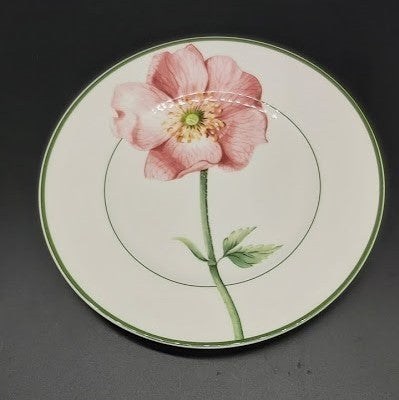 Villeroy & Boch Flora: Kuchenteller / Frühstücksteller Eglantine, dunkelrot - gebraucht Villeroy & Boch (7120745463945)