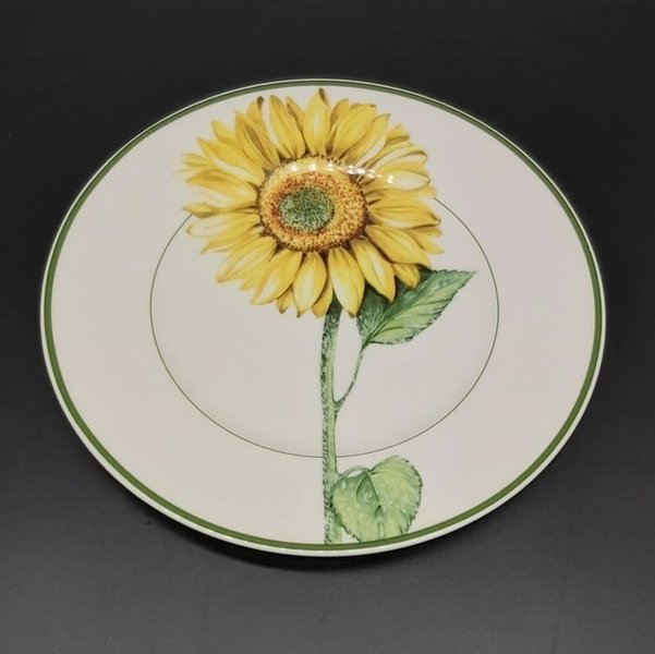 Villeroy & Boch Flora: Kuchenteller / Frühstücksteller Tournesol, gelb - neuwertig Villeroy & Boch (7120745136265)