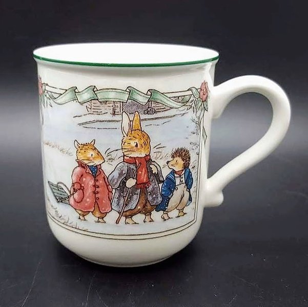 Villeroy & Boch Foxwood Tales: Henkelbecher / Kaffeebecher Winter - neuwertig Villeroy & Boch (7120762044553)