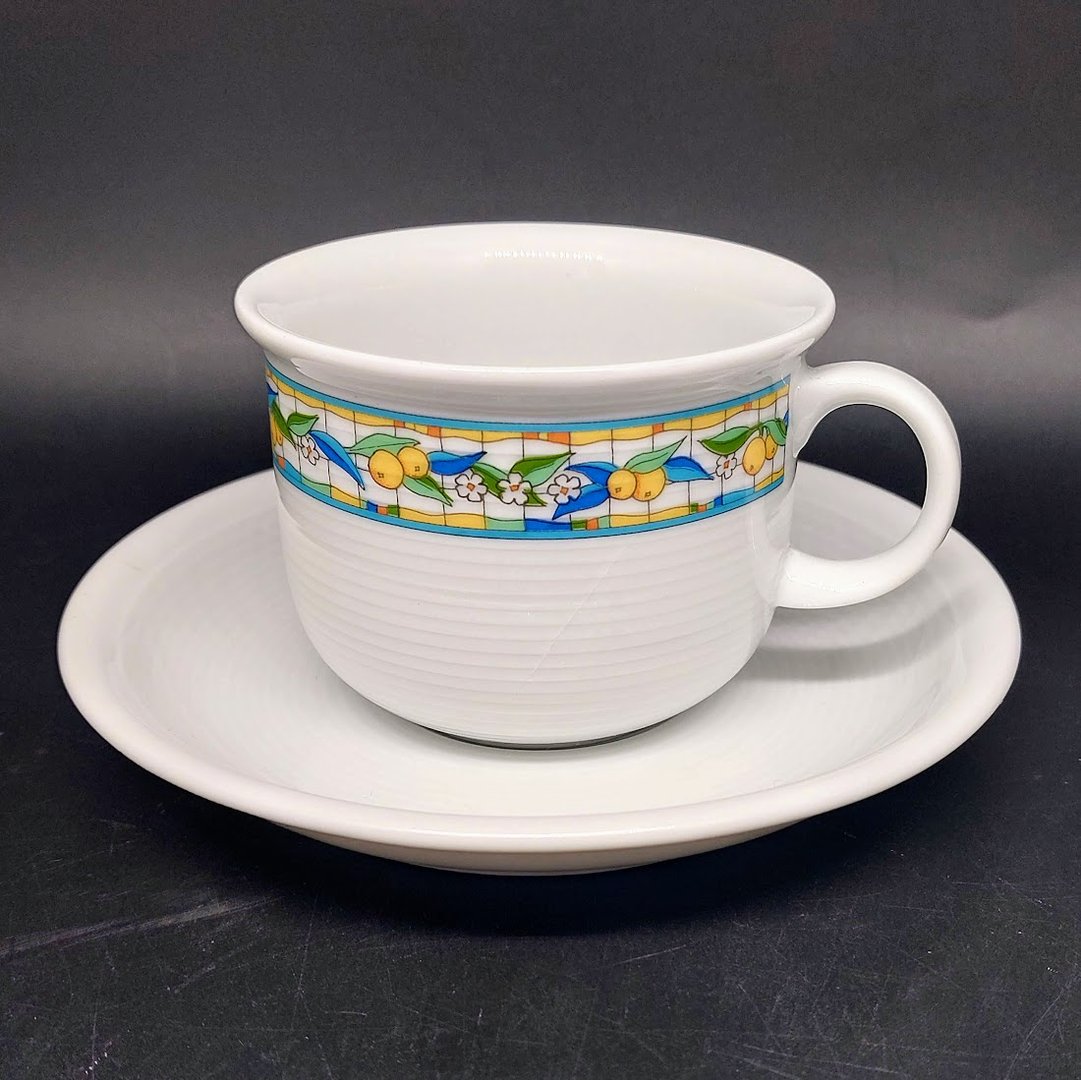 Thomas Trend Fresco: Kaffeetasse / Tasse mit Unterteller Thomas Porzellan (7121104208009)