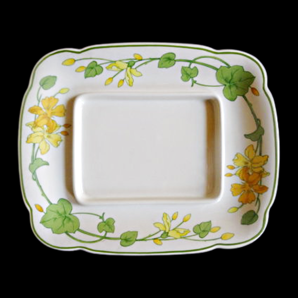 Villeroy & Boch Geranium: Unterteller der Butterdose Porzellanladen.online (7120778887305)