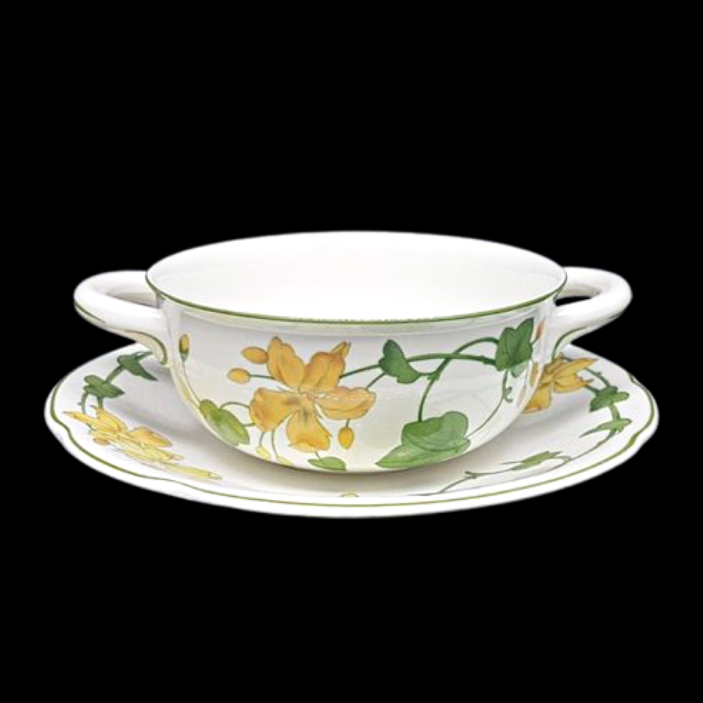 Villeroy & Boch Geranium: Suppentasse mit Unterteller Villeroy & Boch (7120732389513)