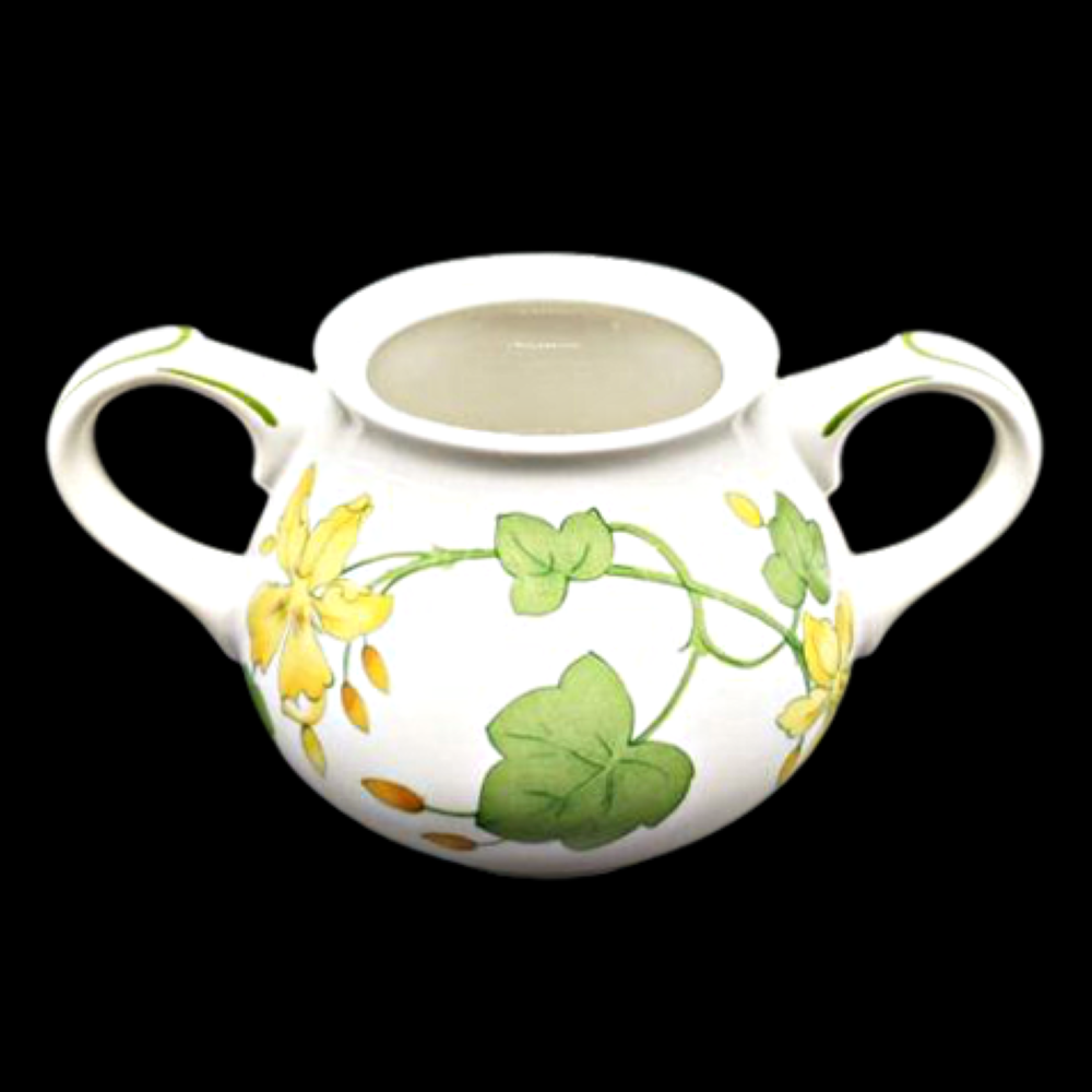 Villeroy & Boch Geranium: Zuckerdose mit Griffen - ohne Deckel! Villeroy & Boch (7120799727753)