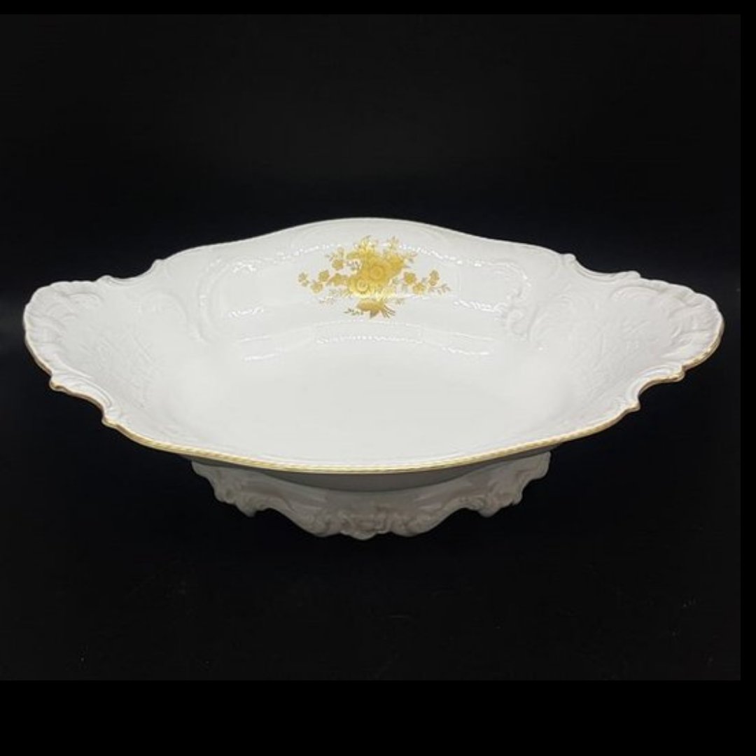 Rosenthal Sanssouci Goldrose: Brotkorb / Schale Rosenthal (7121032216713)