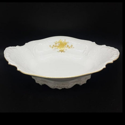 Rosenthal Sanssouci Goldrose: Brotkorb / Schale Rosenthal (7121032216713)