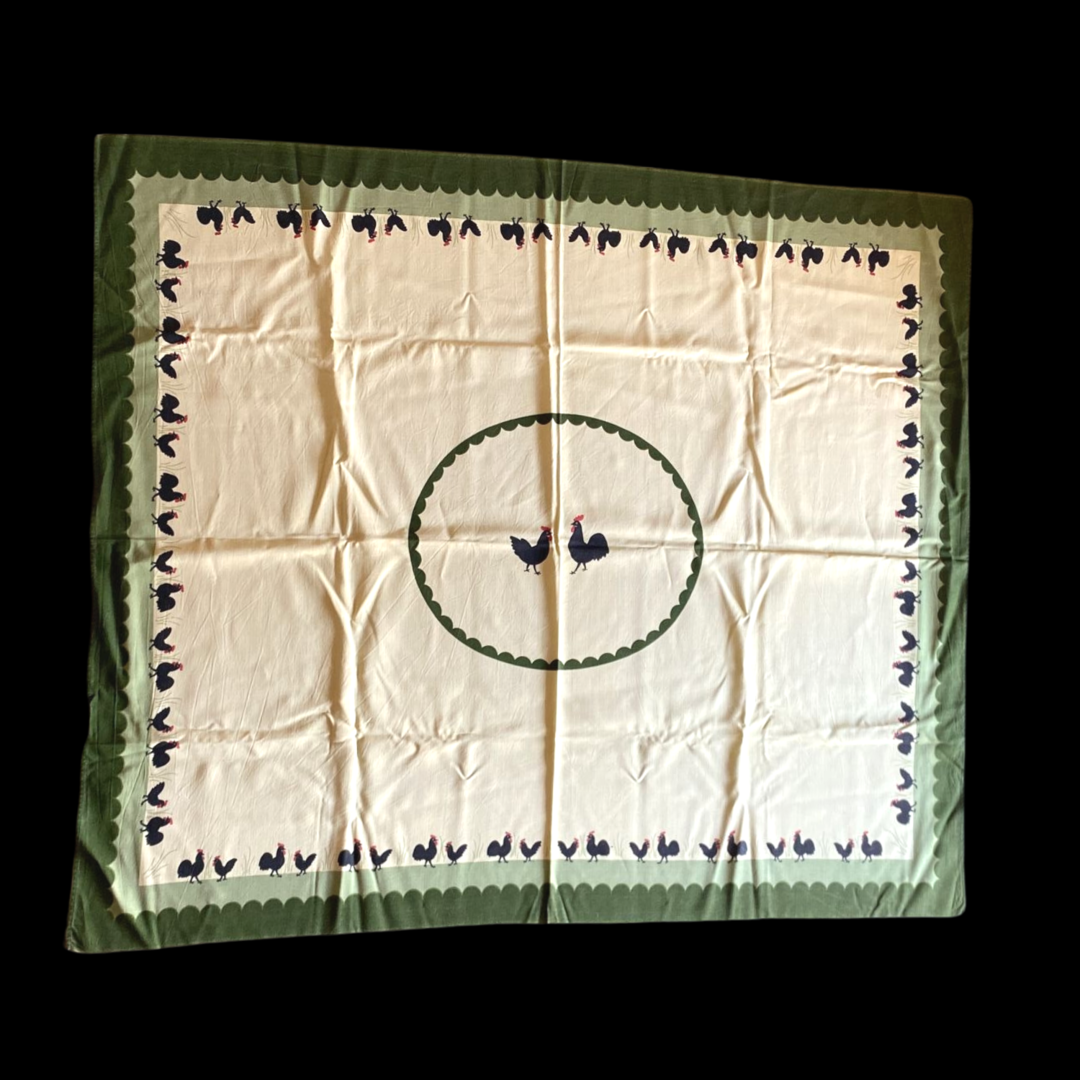 Zeller Keramik Hahn und Henne: Tischdecke - ca 108 x 126 cm Zeller Keramik (7120758014089)