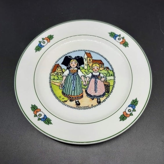 Villeroy & Boch Hansi d´alsace: Kuchenteller / Frühstücksteller "Zwei Mädchen" Villeroy & Boch (7121006461065)