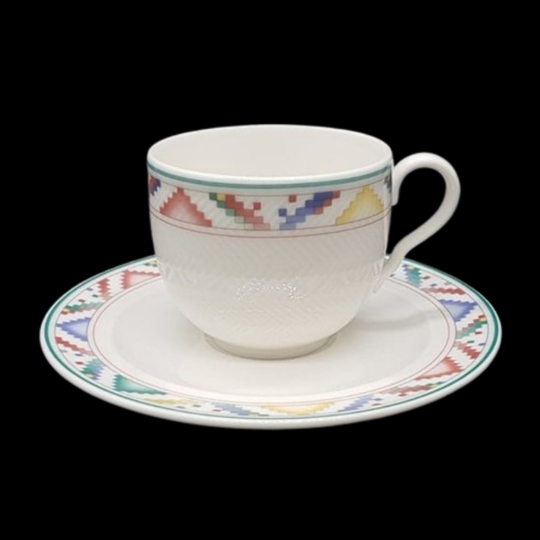 Villeroy & Boch Indian Look: Mokkatasse / Espressotasse mit Unterteller Villeroy & Boch (7120993386633)