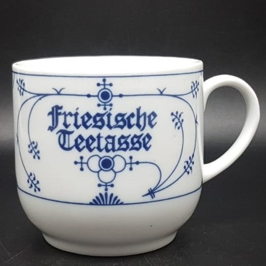 Winterling Strohblume Indisch Blau: Friesische Teetasse / Tasse Winterling (7121037885577)