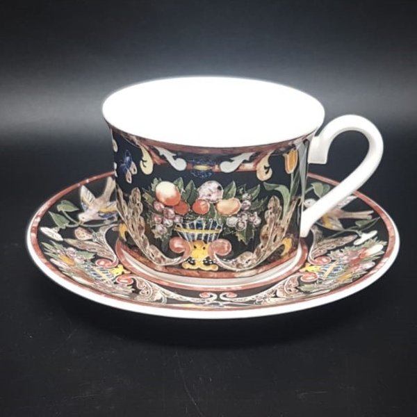 Villeroy & Boch Gallo Intarsia: Kaffeetasse / Teetasse mit Unterteller (8,5x6) - neuwertig Villeroy & Boch (7120753131657)