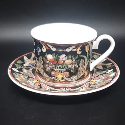 Villeroy & Boch Gallo Intarsia: Kaffeetasse / Teetasse mit Unterteller (8,5x6) - neuwertig Villeroy & Boch (7120753131657)